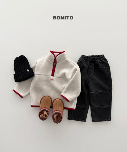［BONITO］cotton candy half zip