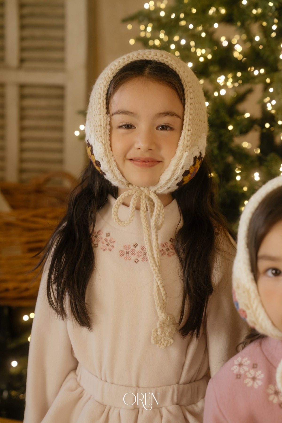 ［OREN］ambre frill fleece set