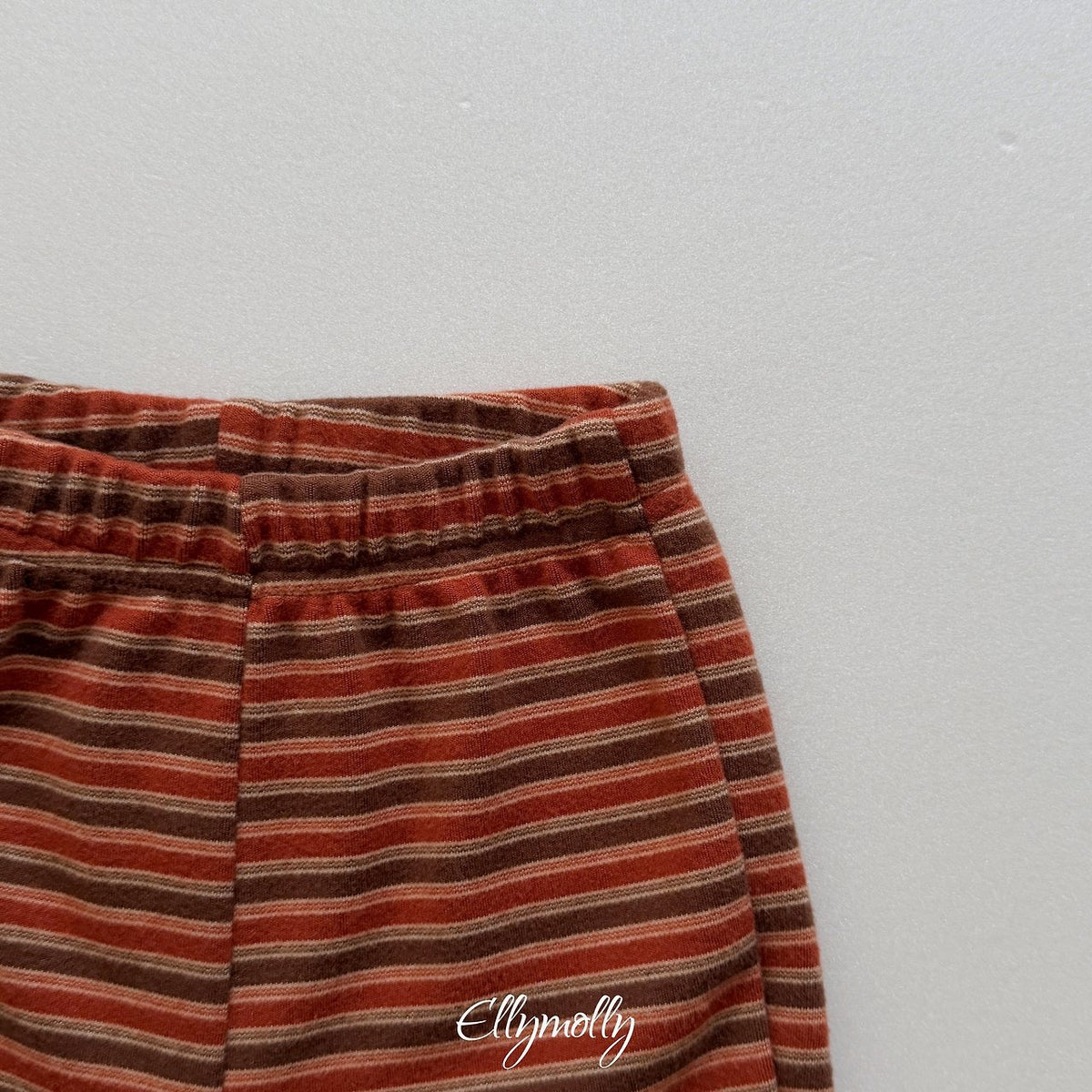 ［ellymolly］latte stripe bootcut