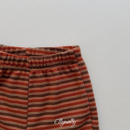 ［ellymolly］latte stripe bootcut