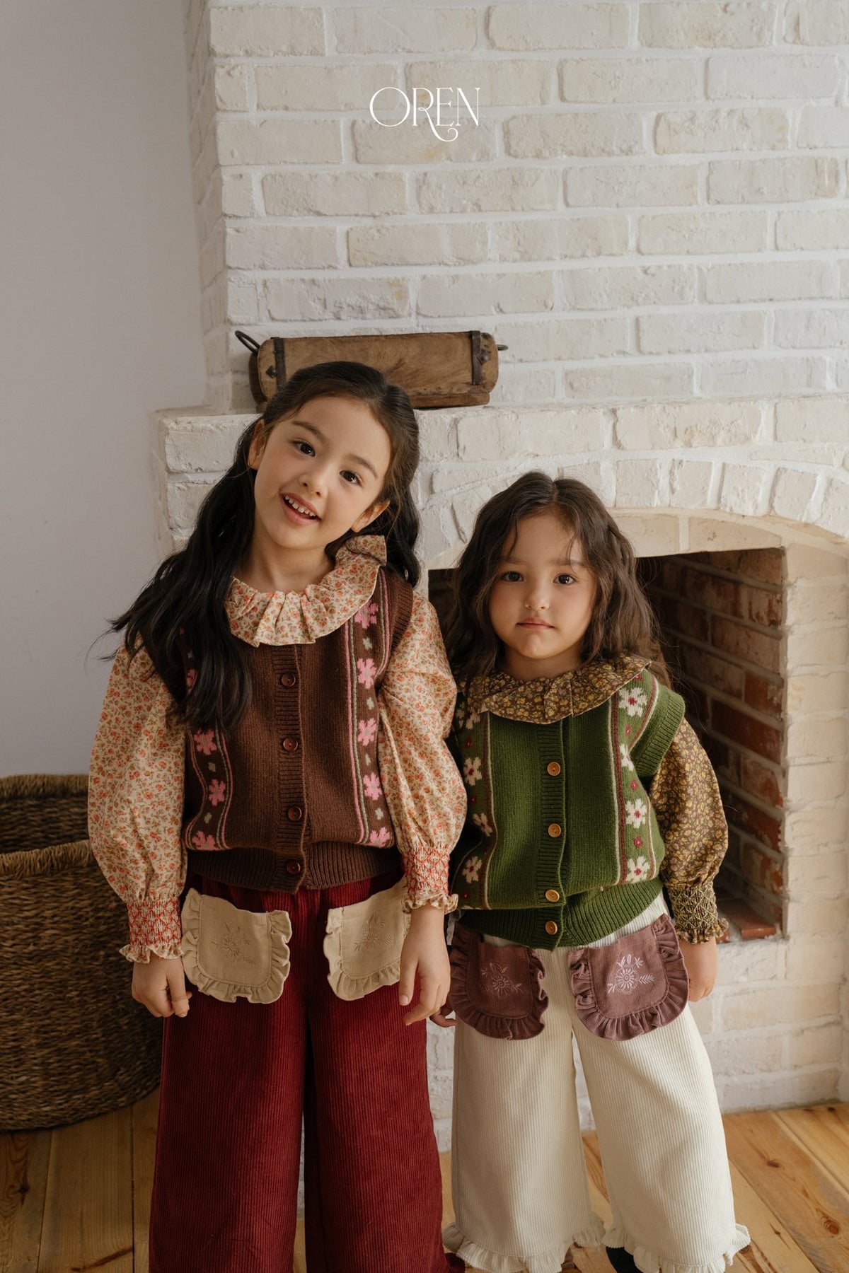 ［OREN］berthe fleur knit vest