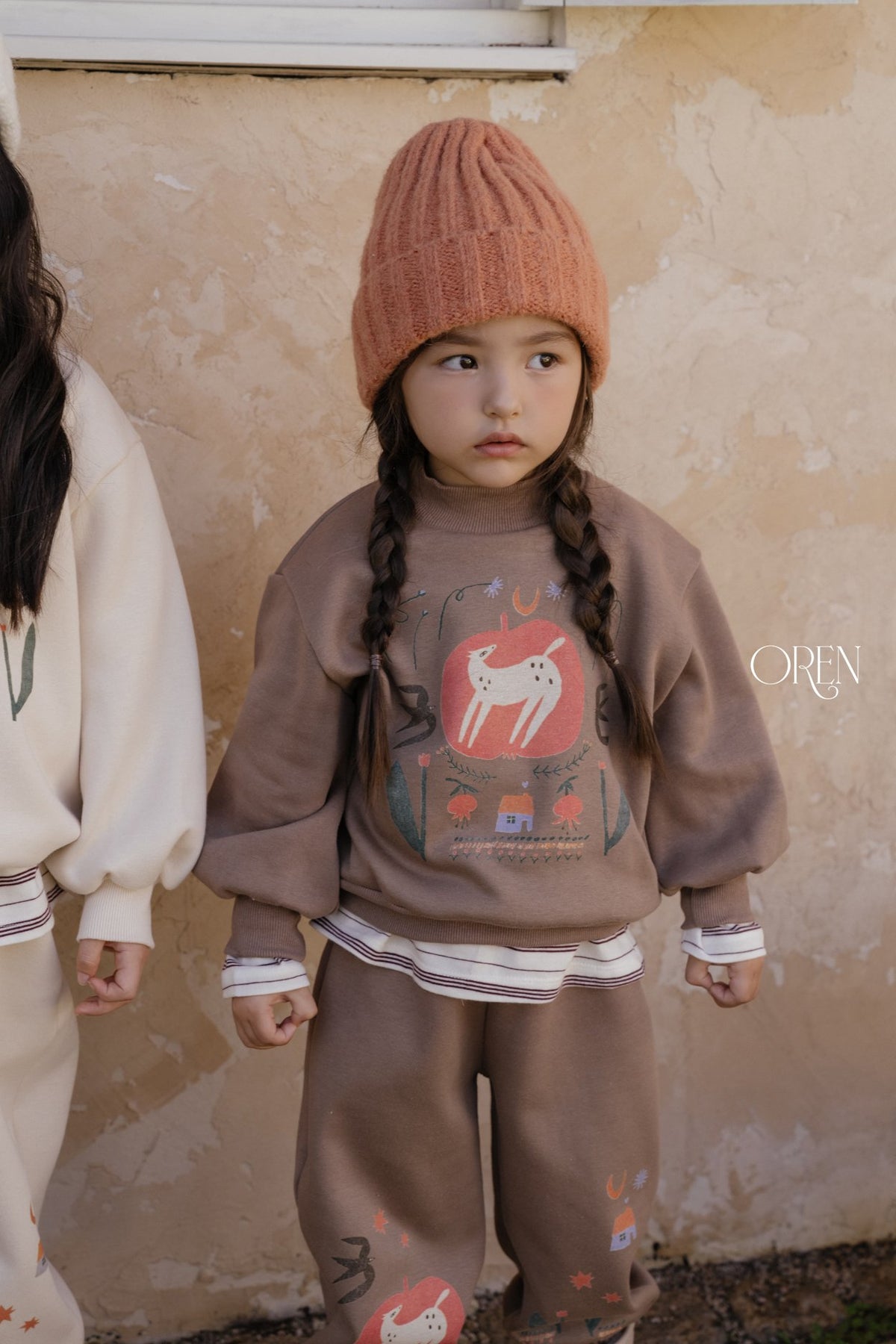 ［OREN］romy garden fleece set