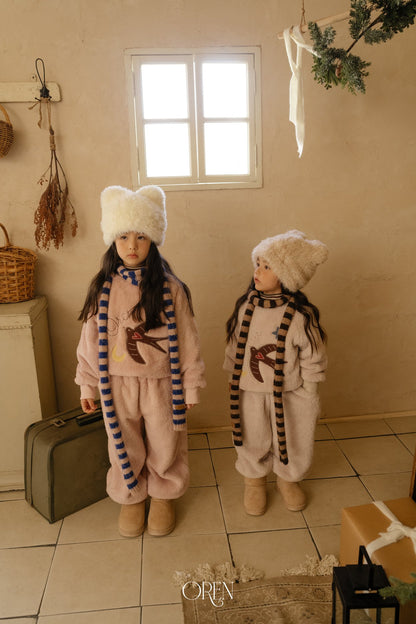 ［OREN］ambre stripe muffler