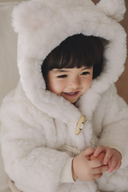 ［ONU］fur teddy coat