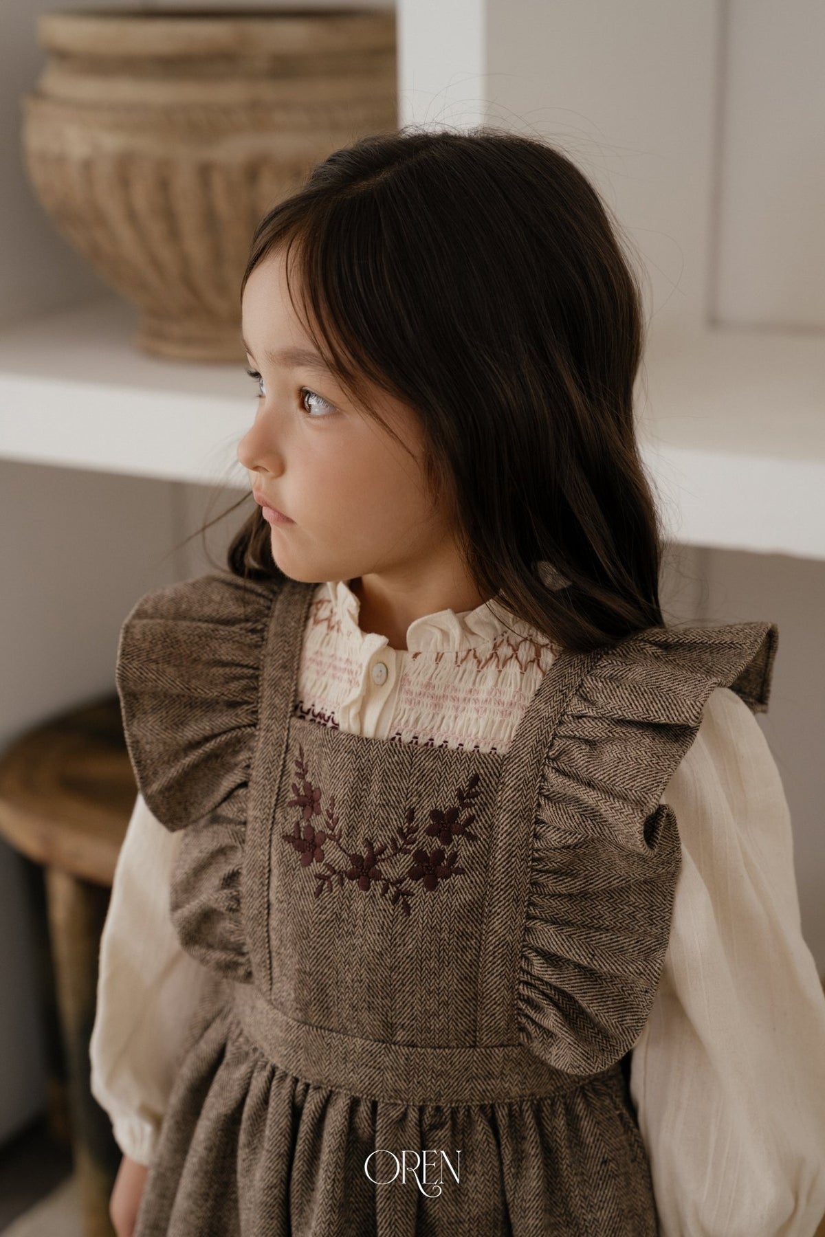 ［OREN］solene pinafore dress