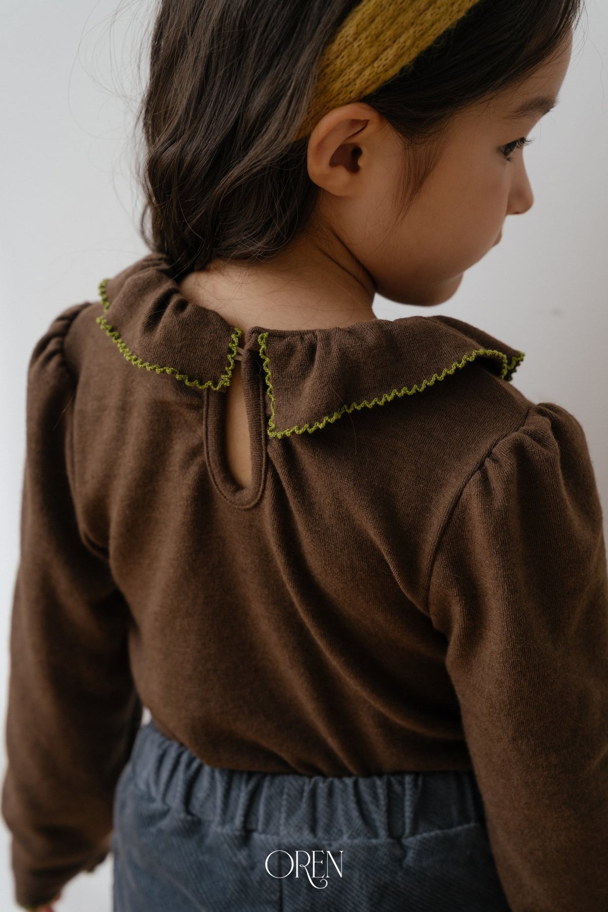［OREN］blooming frill picot t-shirt