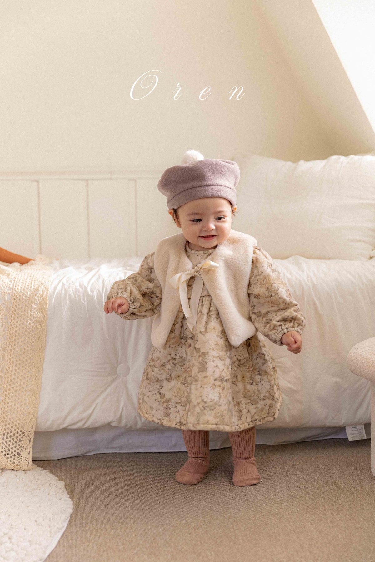 ［OREN］briel padded dress (3oz)