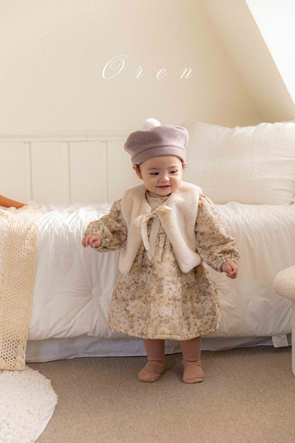 ［OREN］briel padded dress (3oz)