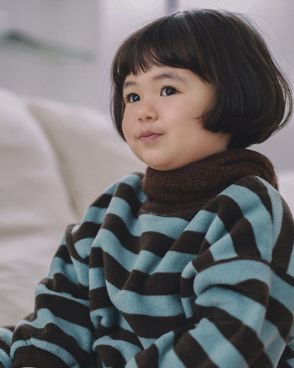 ［ONU］big stripe sweatshirt