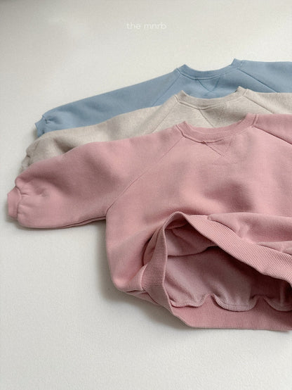 ［minirobe］raglan rounded sweatshirt