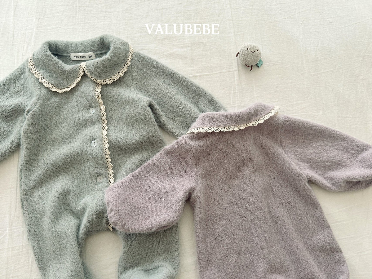 ［valubebe］coco knit footed suit