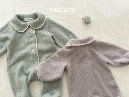 ［valubebe］coco knit footed suit