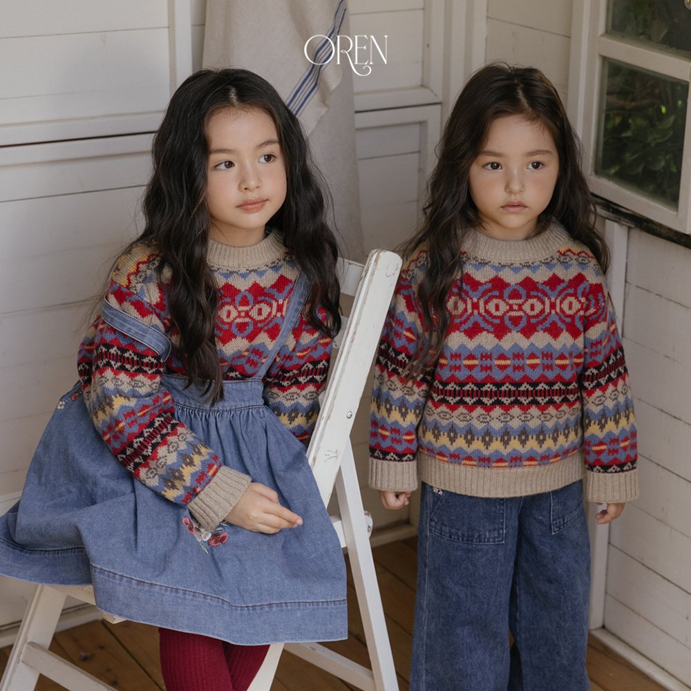 ［OREN］adeline multi wool knit (adult)