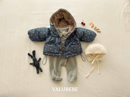 ［valubebe］blanc shirring hood jumper