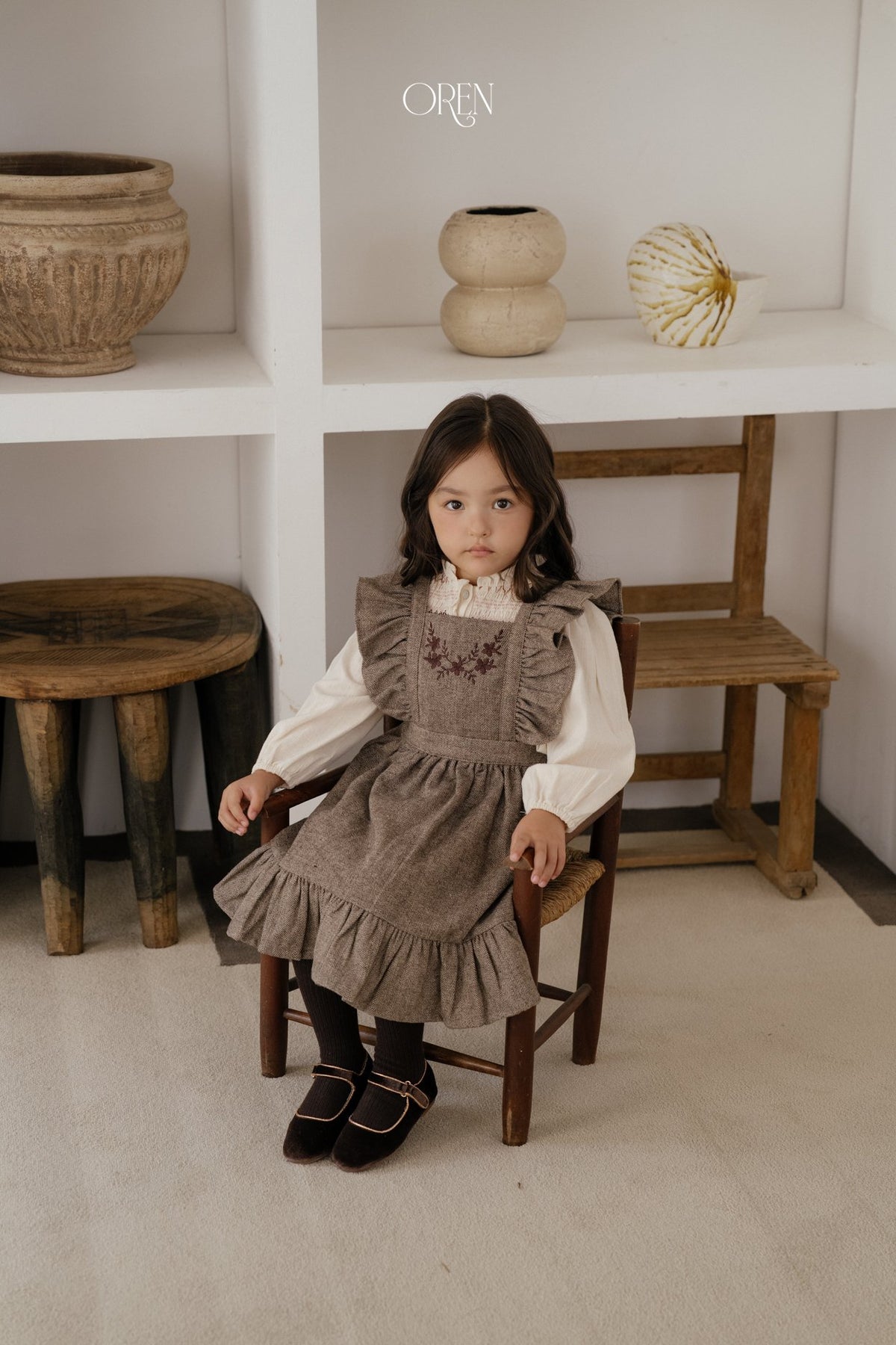 ［OREN］solene pinafore dress