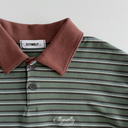 ［ellymolly］click peach collar tee