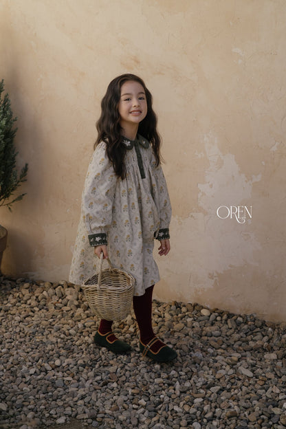 ［OREN］camilla contrast collar dress