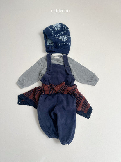 ［minirobe］four line knit cardigan
