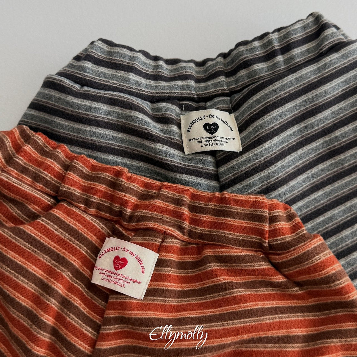 ［ellymolly］latte stripe balloon shorts