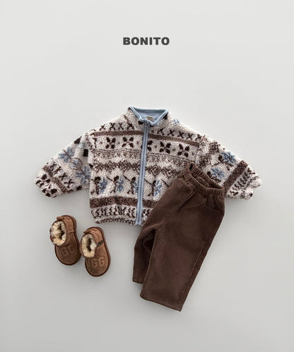 ［BONITO］nordic zip-up jumper