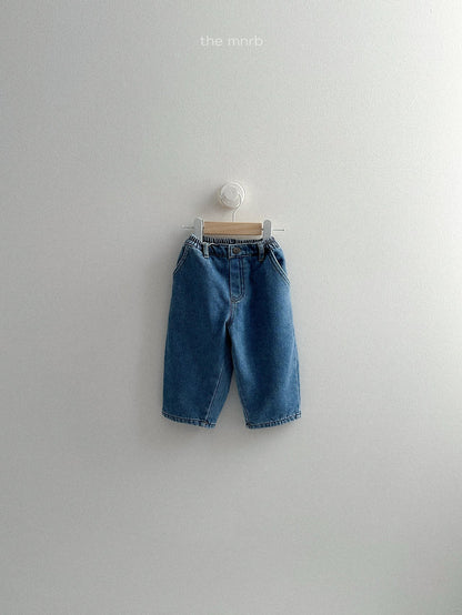 ［minirobe］dart denim pants