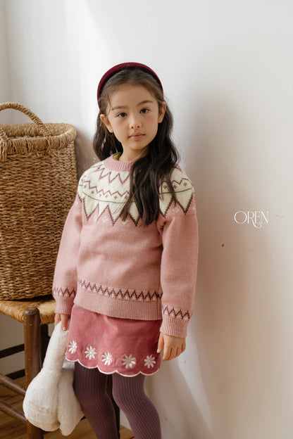 ［OREN］bella embroidered culotte pants