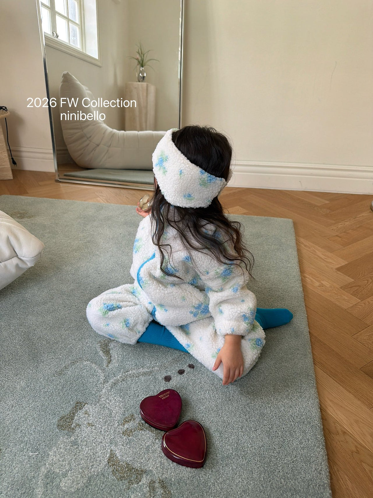 ［ninibello］flower dumble jogger pants
