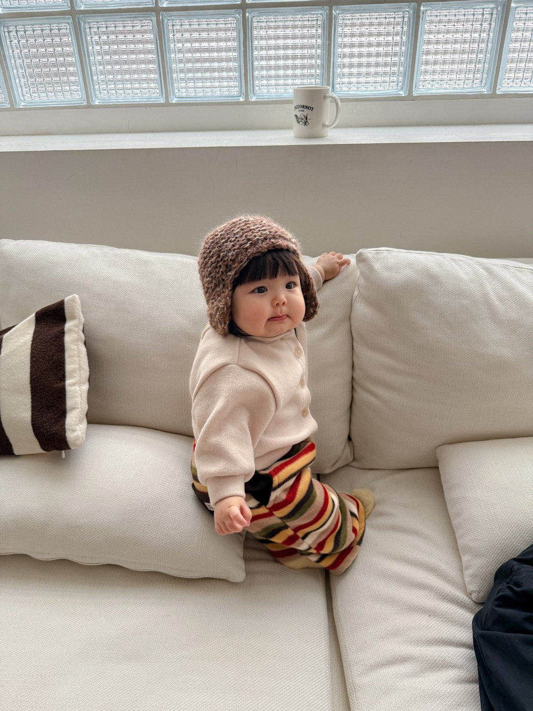 ［ONU］rainbow stripe pants