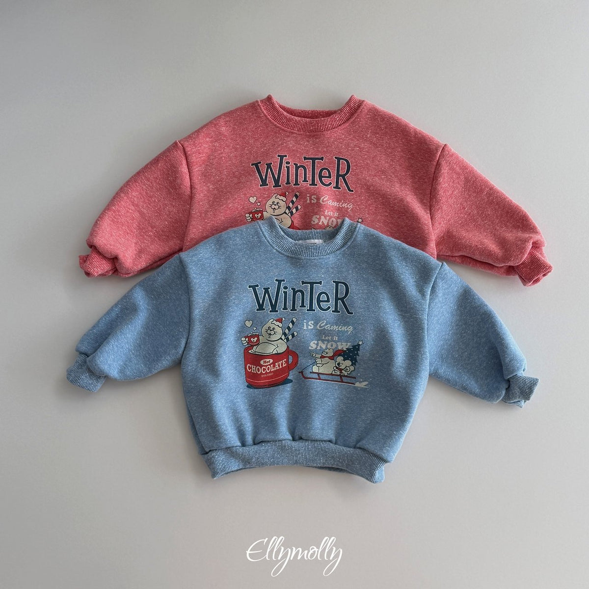 ［ellymolly］winter snow sweatshirt
