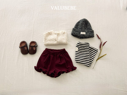 ［valubebe］stripe fleece leggings