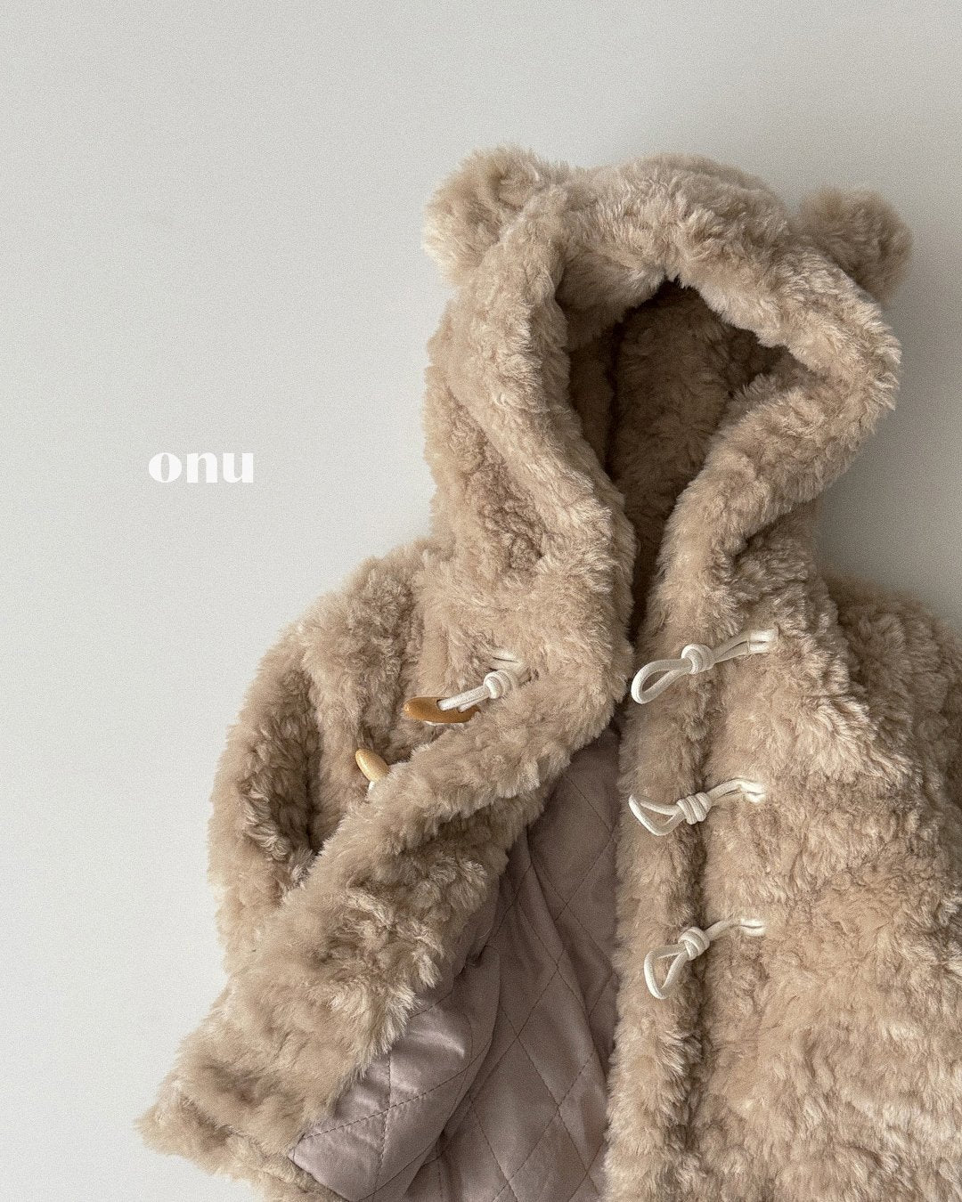 ［ONU］fur teddy coat