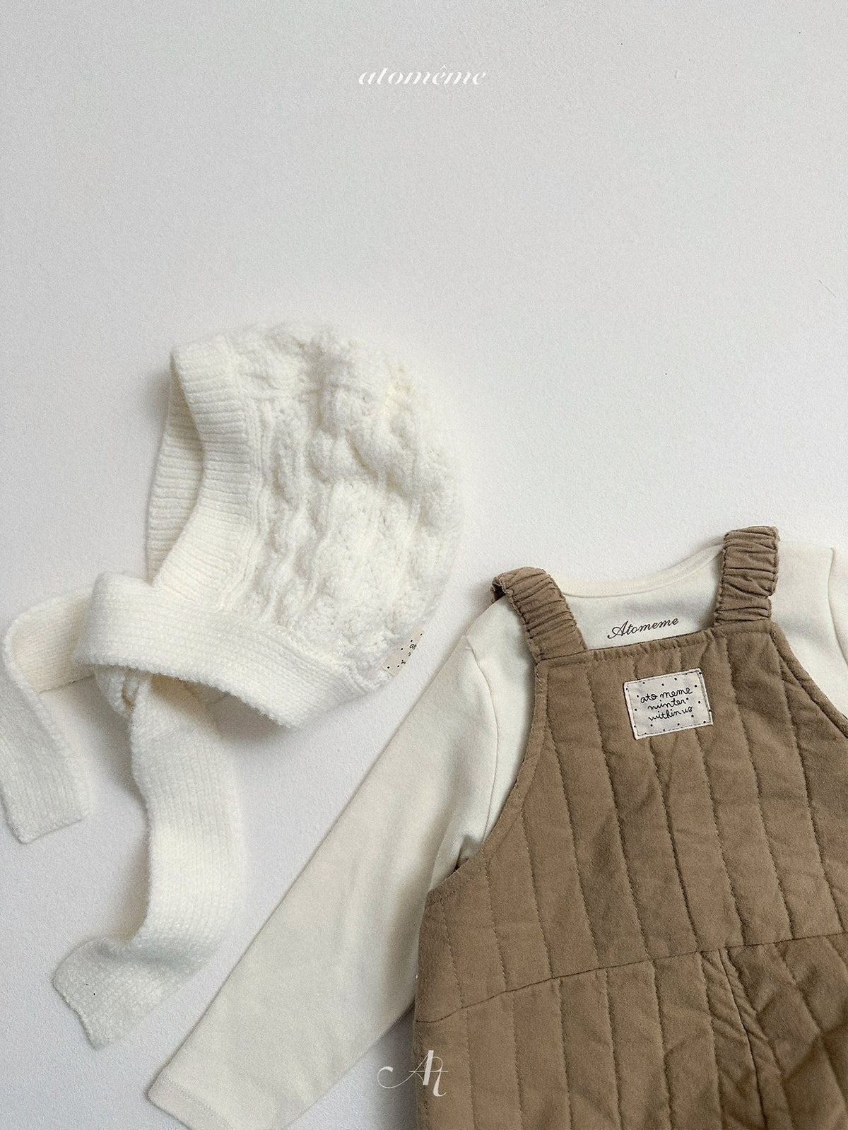 ［atomeme］knit muffler bonnet