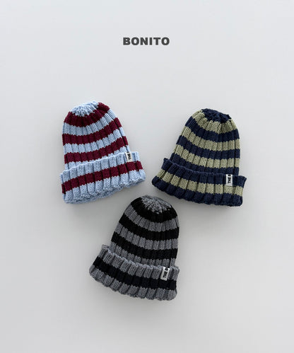 ［BONITO］two-tone knit beanie