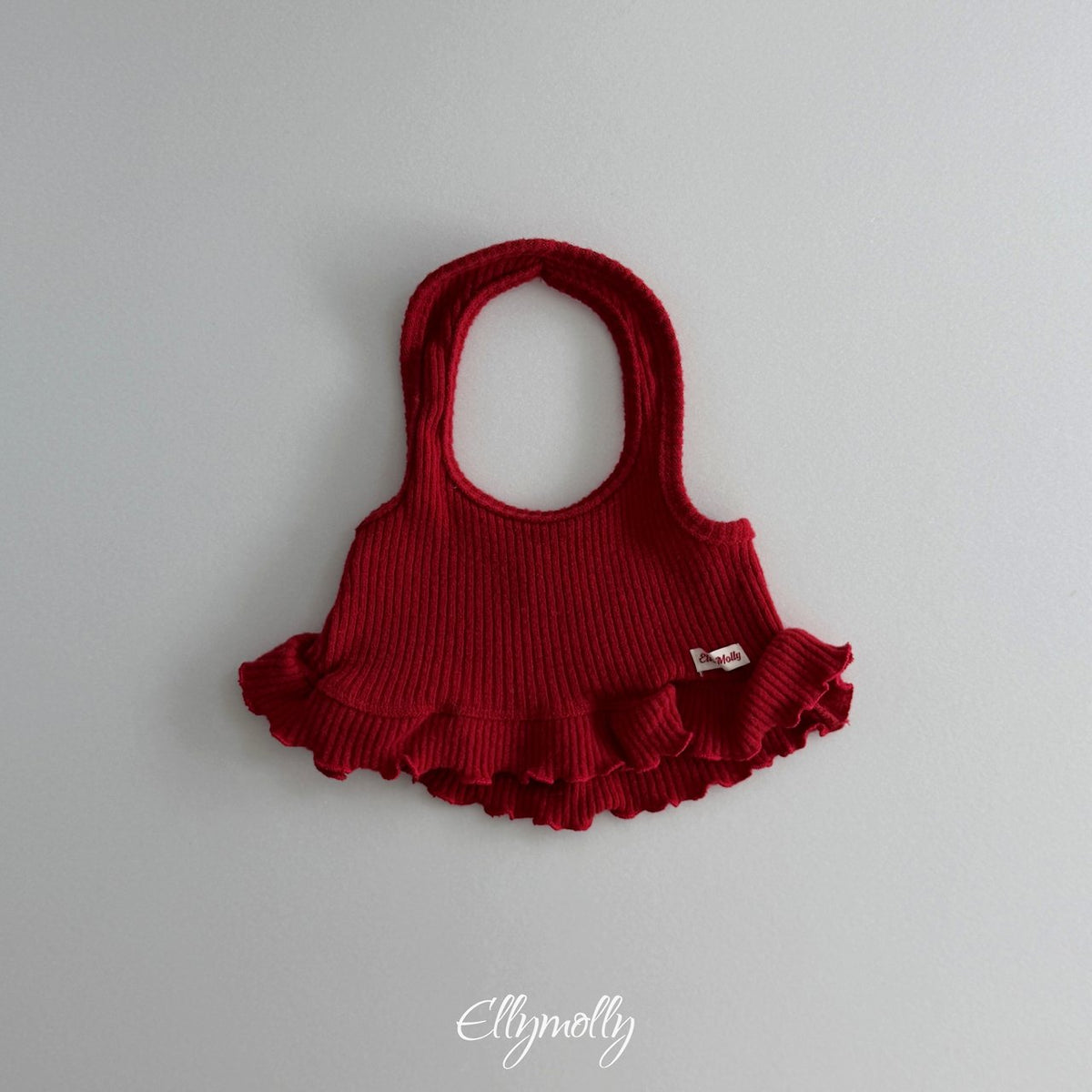 ［ellymolly］wool rib halter top