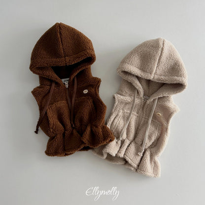 ［ellymolly］bear hood vest