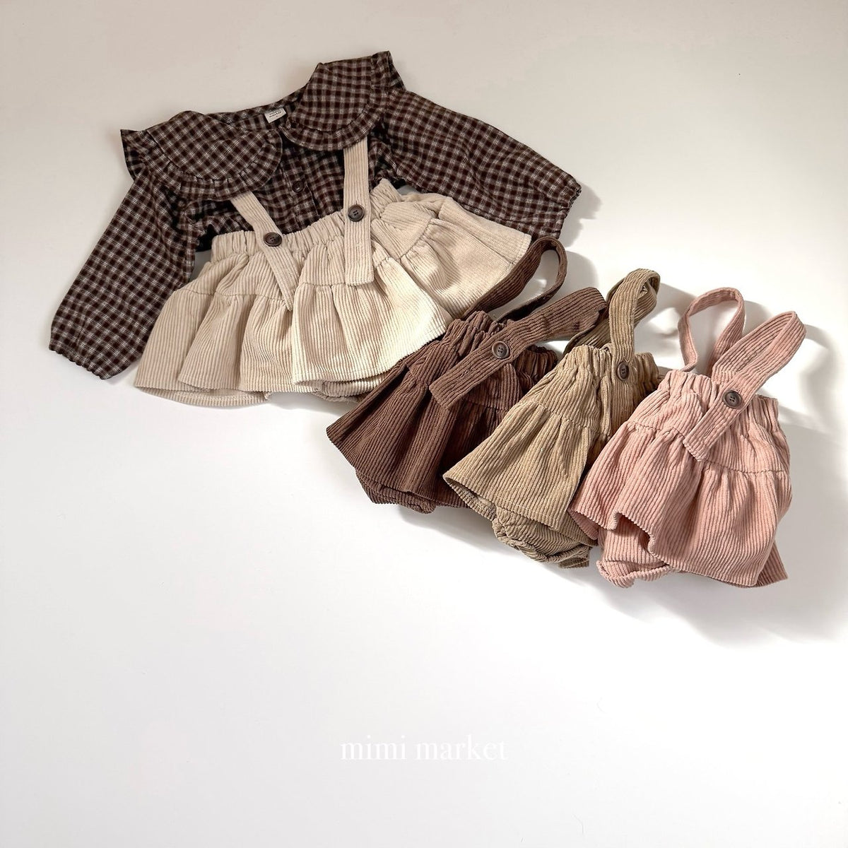 ［mimimarket］corduroy kang skirt
