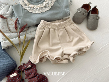 ［valubebe］corduroy frill shorts