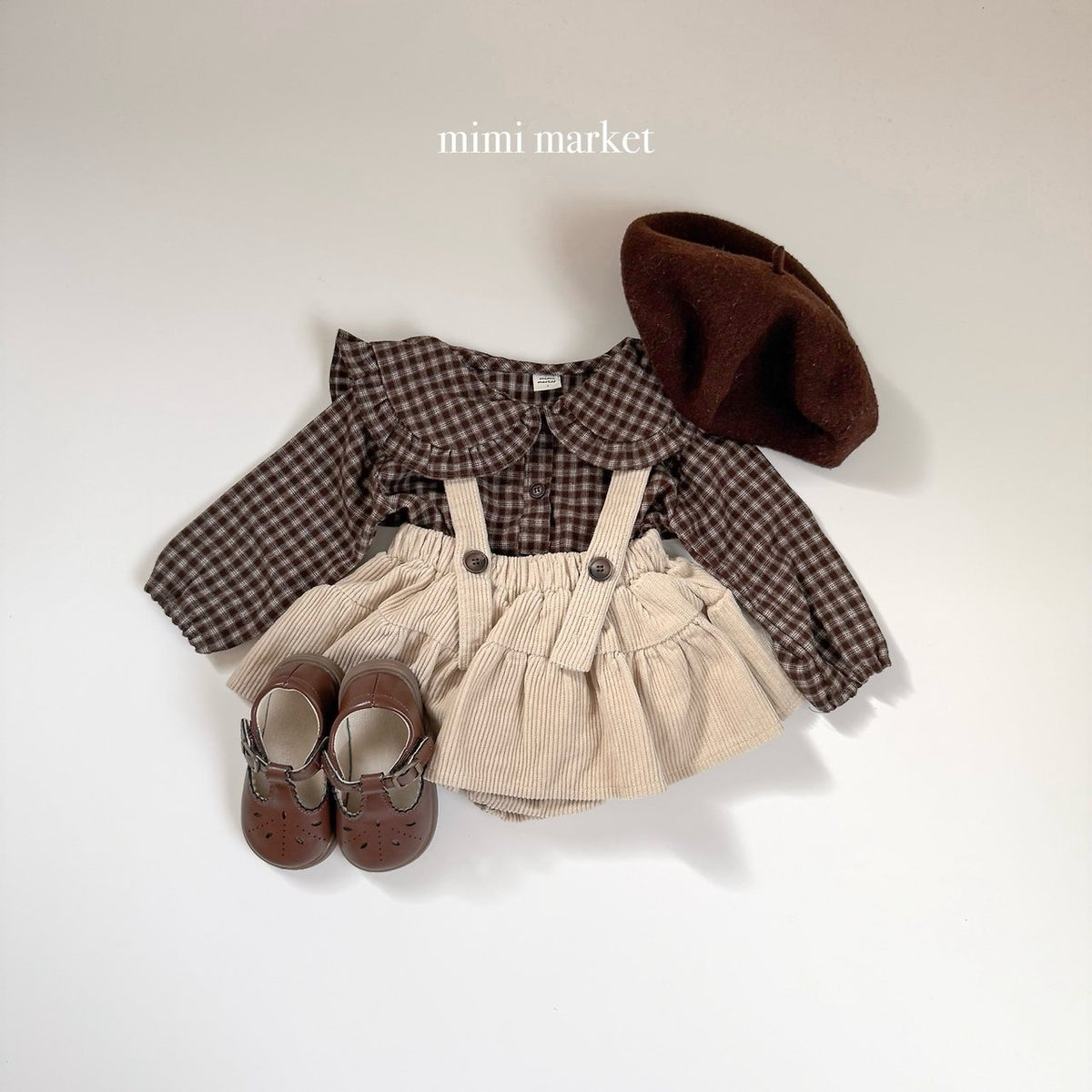 ［mimimarket］corduroy kang skirt