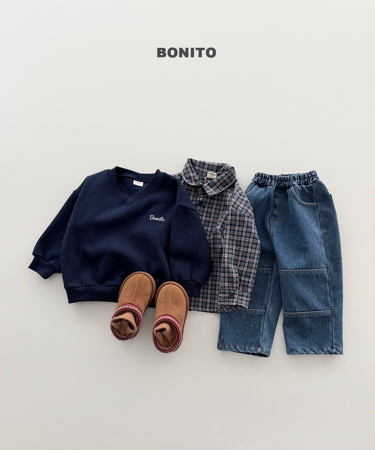 ［BONITO］check flannel shirt