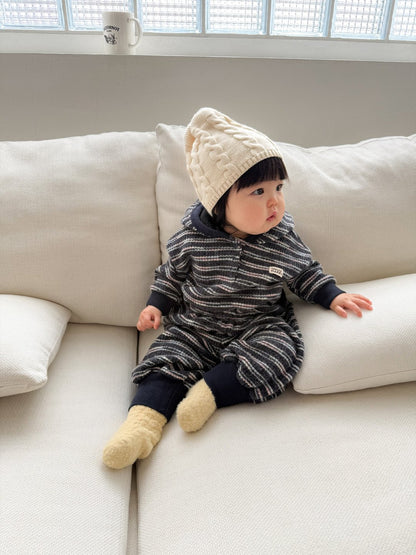 ［ONU］cable knit beanie