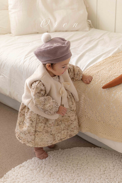 ［OREN］briel padded dress (3oz)