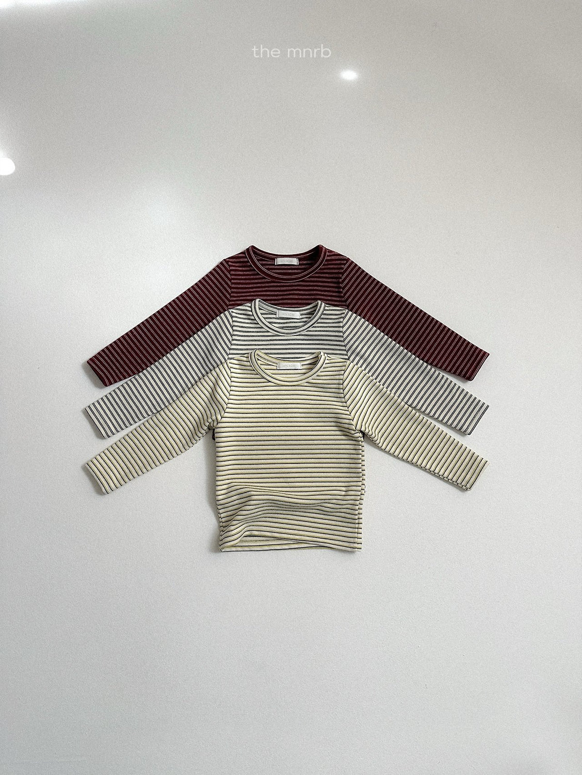 ［minirobe］yoyo striped t-shirt