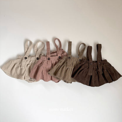［mimimarket］corduroy kang skirt