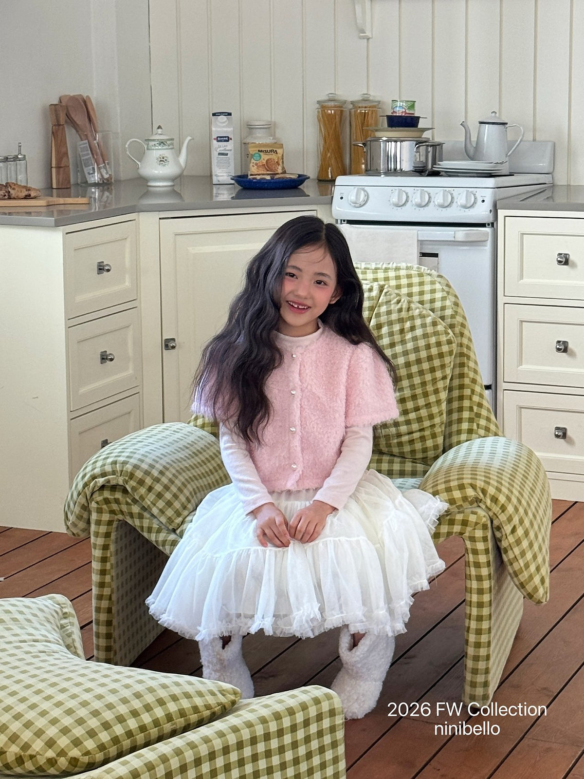 ［ninibello］snowbell short sleeve cardigan