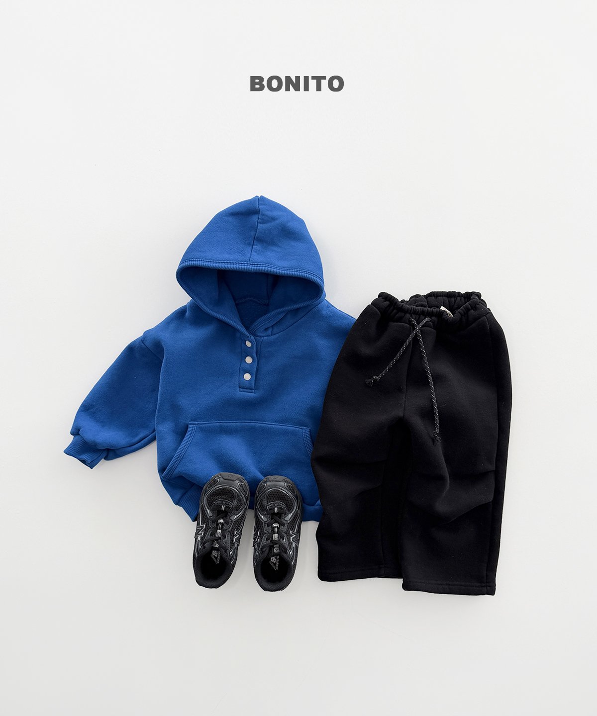 ［BONITO］stripe rib hoodie