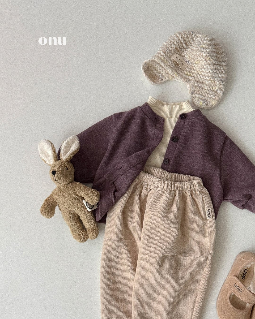 ［ONU］fleece cardigan