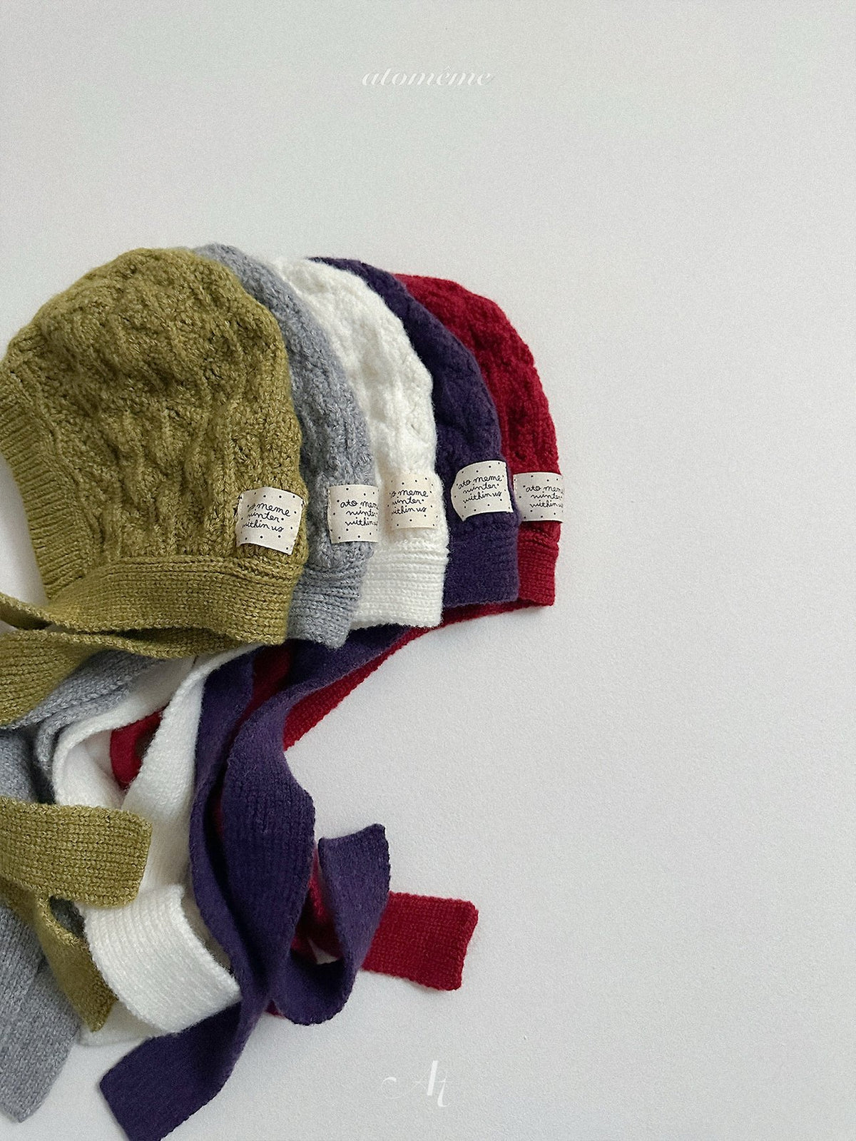 ［atomeme］knit muffler bonnet