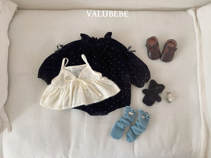 ［valubebe］dot ribbon suit