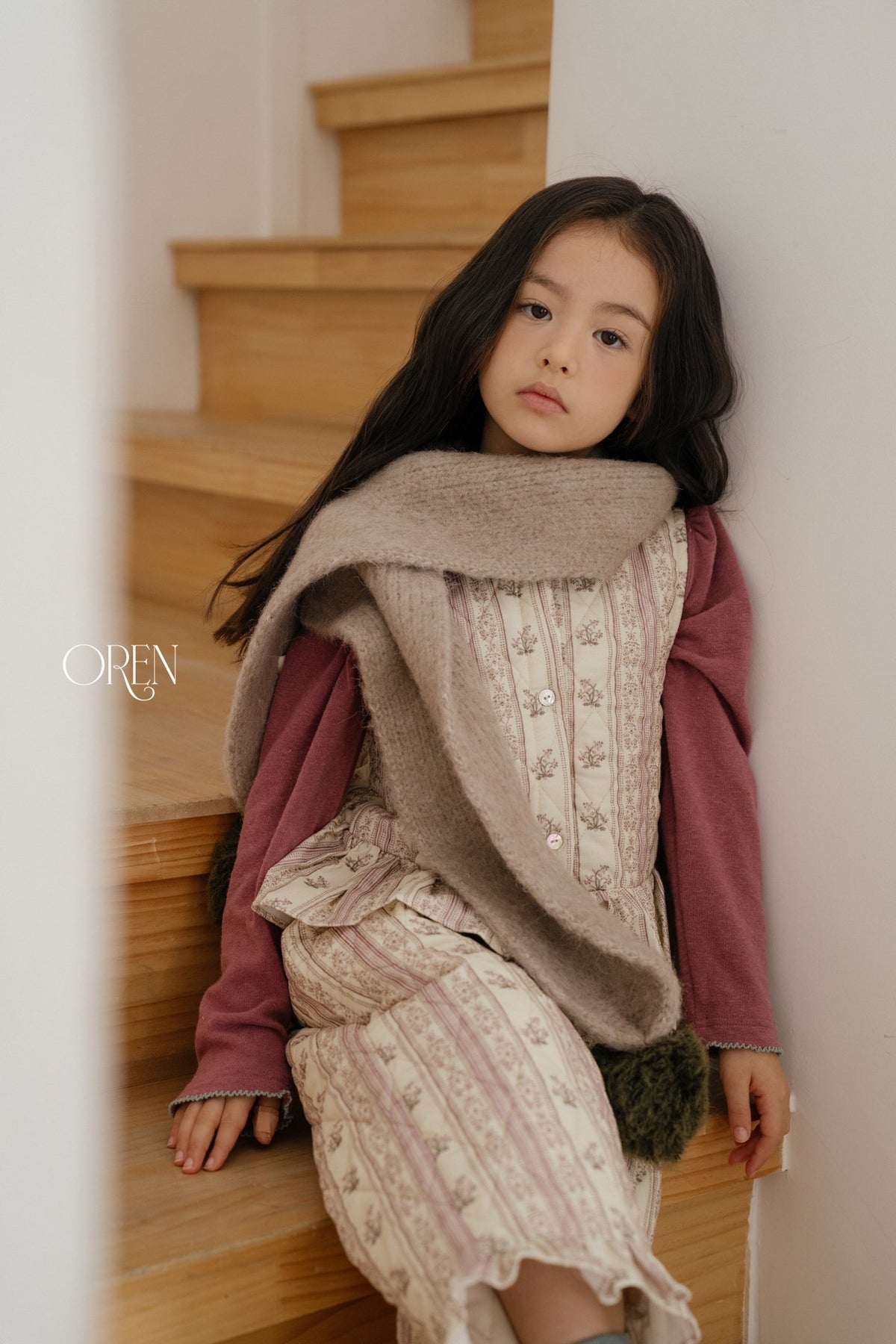［OREN］merci pom-pom muffler