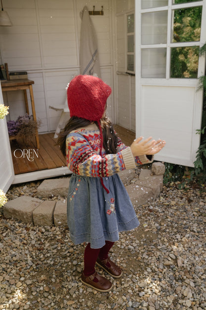 ［OREN］bluemay denim jumper skirt